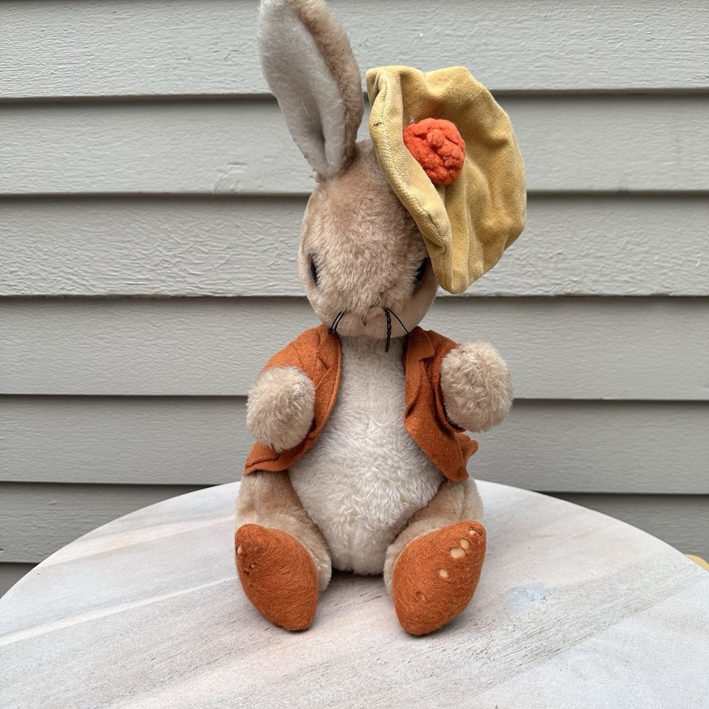 Vintage Beatrix Potter Benjamin Bunny EDEN Toys Plush Animal Peter Rabbit 1972 - Picture 3 of 14
